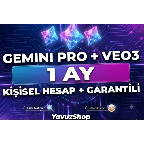  Gemini Pro + Veo 3 1 Ay Kişisel Garantili #213575